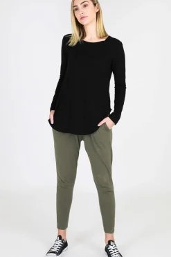 3rd Story Toggle Menu|Tops|Scarlett Long Sleeve Tee - Black