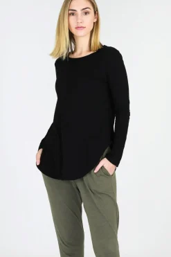 3rd Story Toggle Menu|Tops|Scarlett Long Sleeve Tee - Black