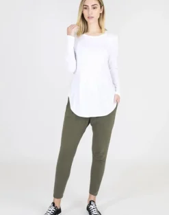 3rd Story Tops|Scarlett Long Sleeve Tee - White