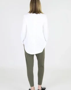 3rd Story Tops|Scarlett Long Sleeve Tee - White