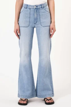 Rolla's Jeans|Rolla's Eastcoast Flare Faded Blue - Light Vintage Blue