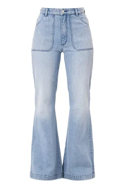 Rolla's Jeans|Rolla's Eastcoast Flare Faded Blue - Light Vintage Blue