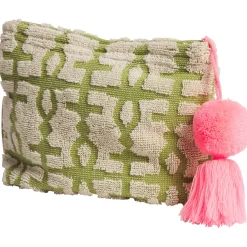 Sage & Clare Accessories|Sage & Clare Amata Terry Pouch - Palm Small