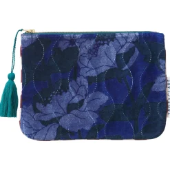 Sage & Clare Accessories|Sage & Clare Bernanda Velvet Pouch - Lapis