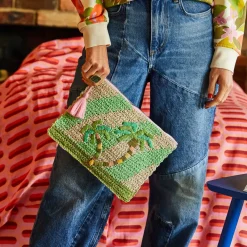 Sage & Clare Accessories|Sage & Clare San Carlos Raffia Clutch