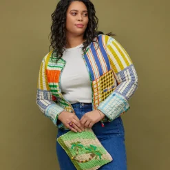 Sage & Clare Accessories|Sage & Clare San Carlos Raffia Clutch