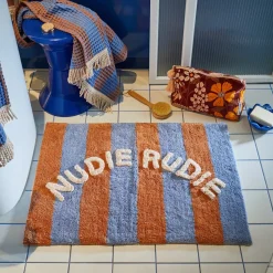 Sage & Clare Bath Mats|Sage & Clare Zelia Nudie Rudie Mat - Blue Jay