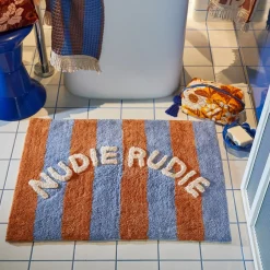 Sage & Clare Bath Mats|Sage & Clare Zelia Nudie Rudie Mat - Blue Jay