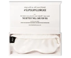 Slip Bedding|Pure Silk Sleep Mask - White