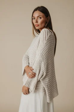 Talamaya Tops|Knitwear|Coast to Coast Pullover - Coconut
