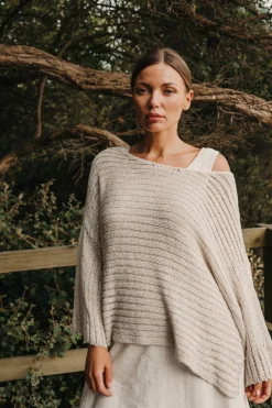 Talamaya Tops|Knitwear|Coast to Coast Pullover - Coconut