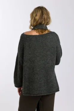 Talamaya Tops|Knitwear|Drift Airy Pullover - Heath Green