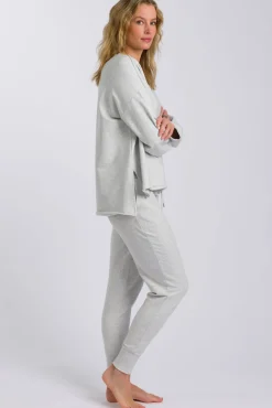 Talamaya Tops|Knitwear|Heavenly Fleece Windcheater - Silver Marle