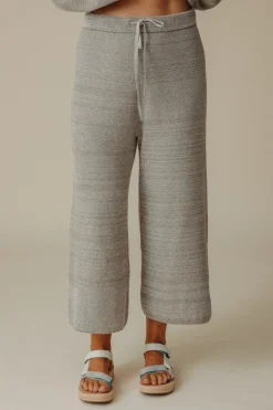 Talamaya Pants|Retreat Cotton Twist Pant - Dusty Olive & White