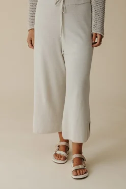Talamaya Pants|Retreat Cotton Twist Pant - Silver & Salt