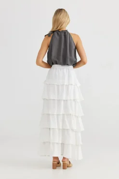 The Shanty Tops|Neapolitan Skirt - White
