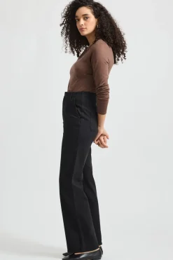 Toorallie Tops|Knitwear|Crew Merino Tee - Espresso