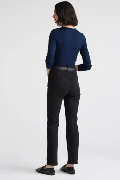 Toorallie Tops|Knitwear|Crew Merino Tee - Navy