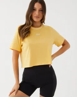 Upstate Tops|Evolve Cropped Tee- Pina Colada