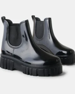Walnut Boots|Leon Gumboot - Black