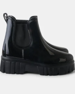 Walnut Boots|Leon Gumboot - Black