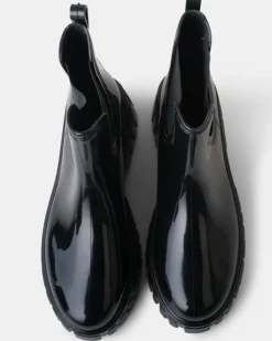 Walnut Boots|Leon Gumboot - Black
