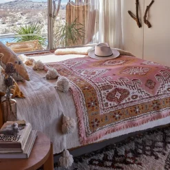 Wandering Folk Accessories|Picnic|Desert Throw - Pink Sands
