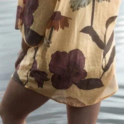 Wandering Folk Toggle Menu|Tops|Glades Over Swim Shirt - Chamomile