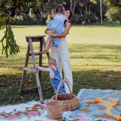 Wandering Folk Accessories|Picnic|Woven Throw - Kaleid Mist