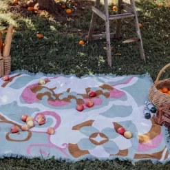 Wandering Folk Accessories|Picnic|Woven Throw - Kaleid Mist