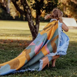Wandering Folk Accessories|Picnic|Woven Throw - Kaleid Sugar