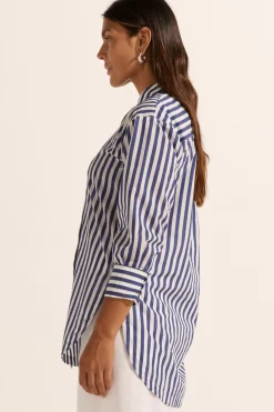 Zoe Kratzmann Tops|Agile Top - Navy Stripe