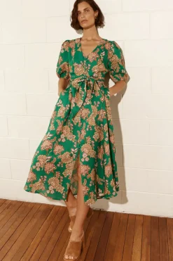 Zoe Kratzmann Dresses|Ebb Dress - K'gari Palm Green