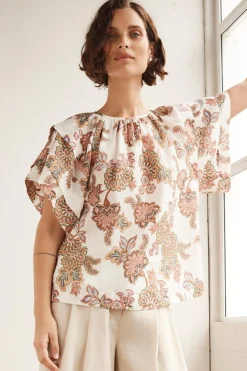 Zoe Kratzmann Tops|Flout Top - K'gari Cream