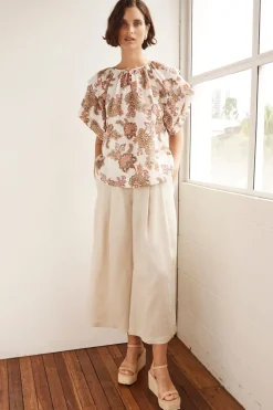 Zoe Kratzmann Tops|Flout Top - K'gari Cream