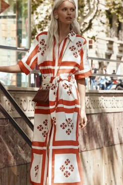 Zoe Kratzmann Dresses|Globe Dress - Tamarillo Scarf