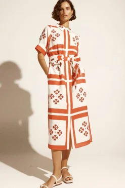 Zoe Kratzmann Dresses|Globe Dress - Tamarillo Scarf