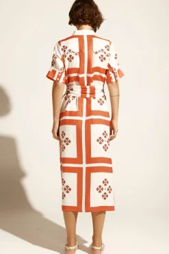 Zoe Kratzmann Dresses|Globe Dress - Tamarillo Scarf