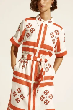 Zoe Kratzmann Dresses|Globe Dress - Tamarillo Scarf