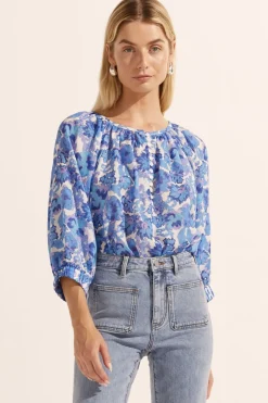 Zoe Kratzmann Tops|Imbue Top - Pacific Floral