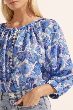 Zoe Kratzmann Tops|Imbue Top - Pacific Floral