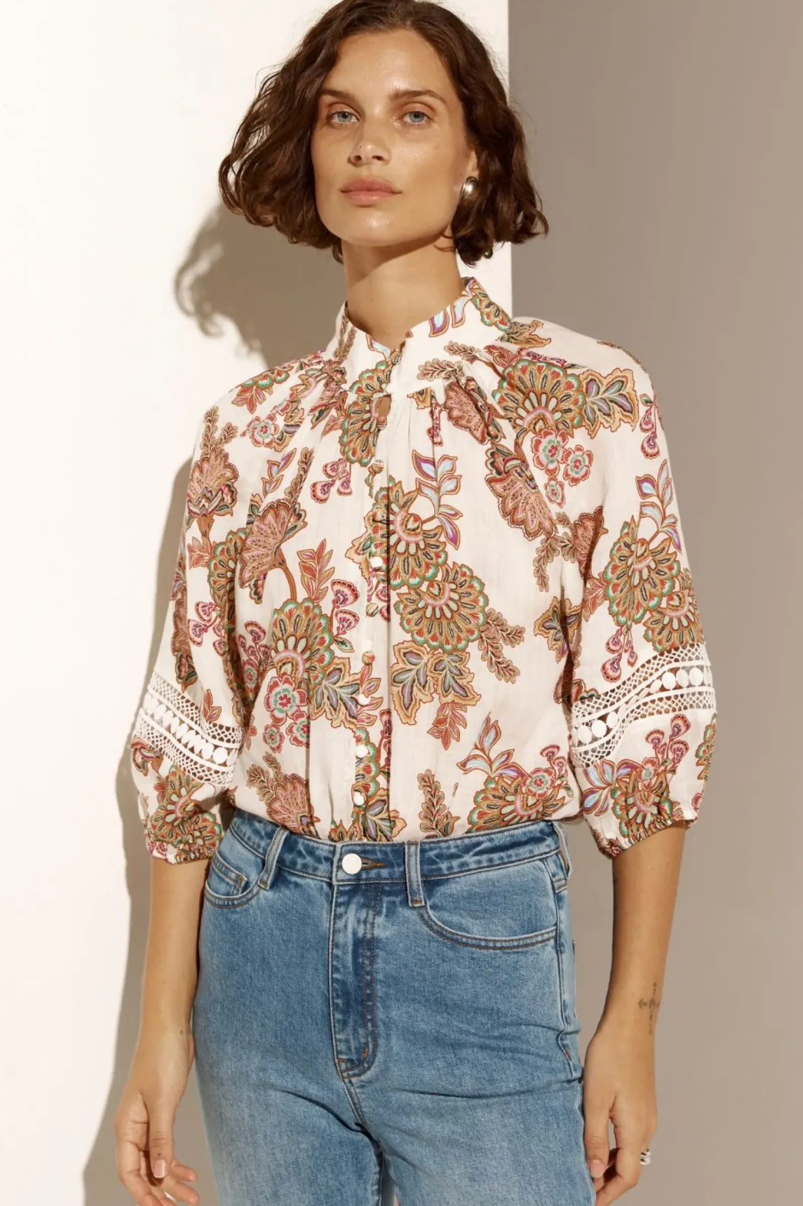 Zoe Kratzmann Tops|Invoke Top - K'gari Cream
