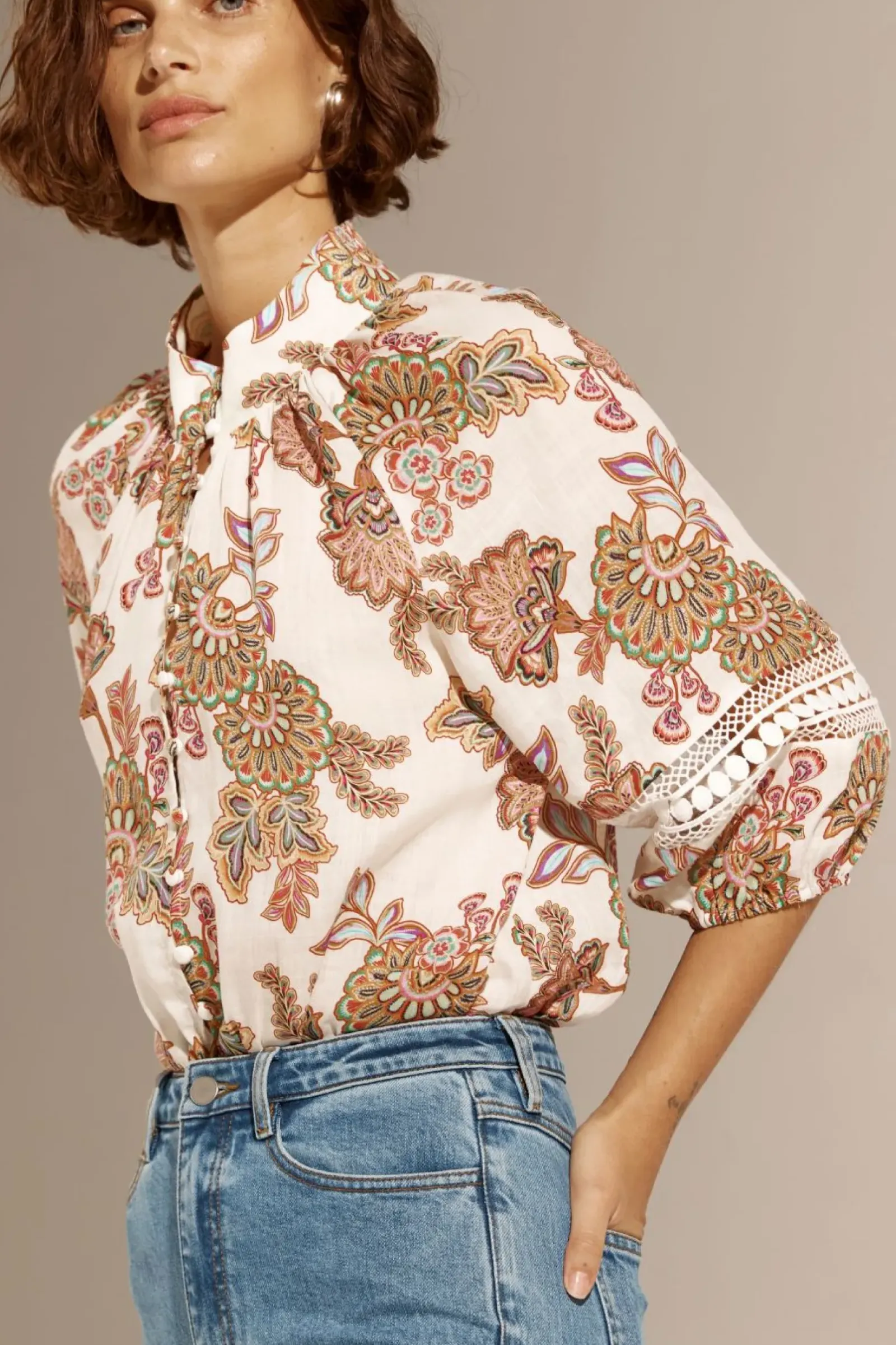Zoe Kratzmann Tops|Invoke Top - K'gari Cream