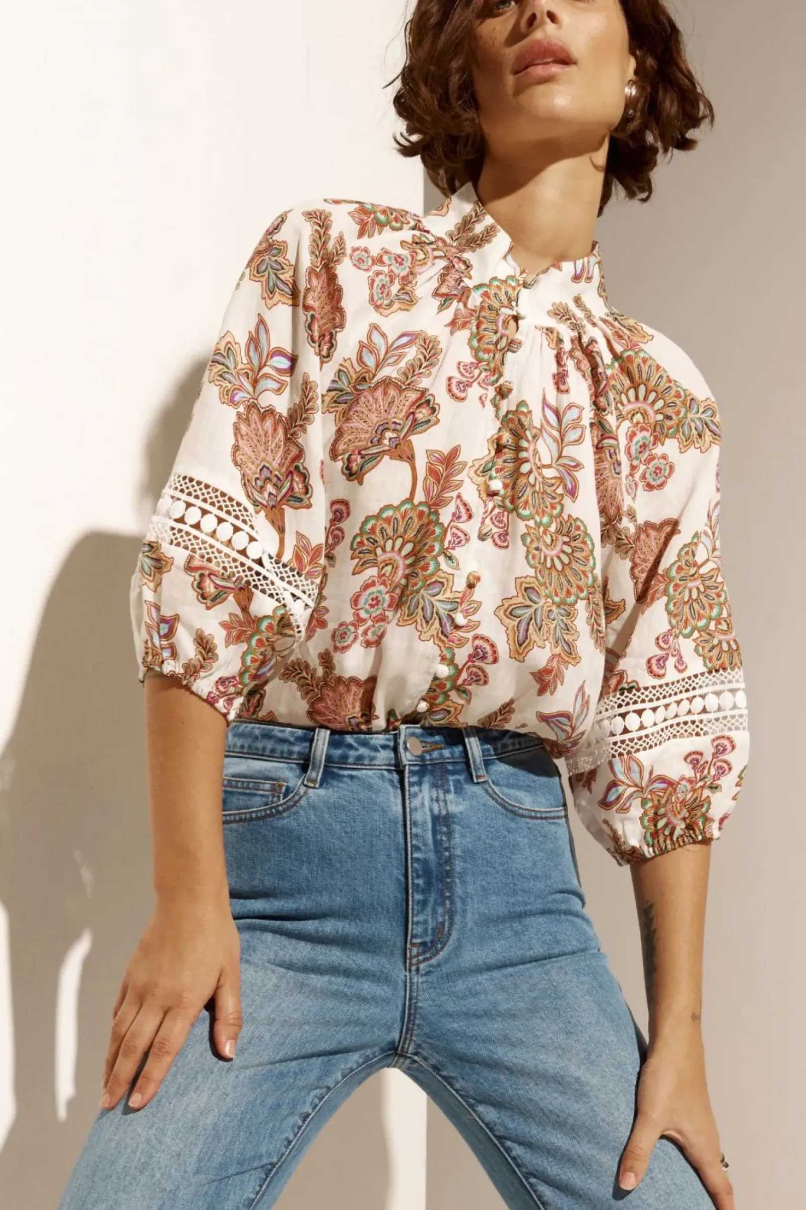 Zoe Kratzmann Tops|Invoke Top - K'gari Cream