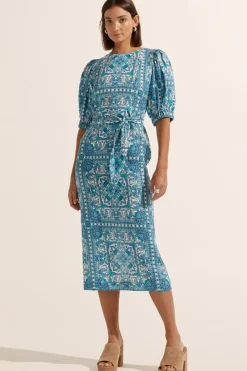 Zoe Kratzmann Dresses|Venture Dress - Sapphire Tile